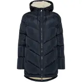 Oxmo OXNaara Damen Steppmantel Wintermantel Winterjacke gefüttert mit hochabschließendem Kragen