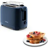 Tefal TT2M14 Morning Toaster | Doppelschlitz | elegantes Design | Brötchenaufsatz zum Aufwärmen | 7 Bräunungsstufen | extrabreite Schlitze | Stopp-Funktion | Wanted Blue