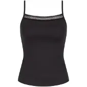 Sloggi Spaghetti Top GO Ribbed | Grösse: XL | Farbe: Schwarz