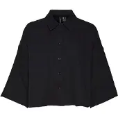 Vero Moda Hemdbluse "VMNATALI CROP SHIRT WVN NOOS" Baumwolle, loose fit