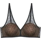 Triumph Bügelloser BH "Signature Sheer P EX" Monogramm-Tüll und zarte Spitzendetails am Rücken