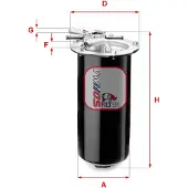 Sofima Kraftstofffilter S 1411 GC für NISSAN NT500 Filtereinsatz