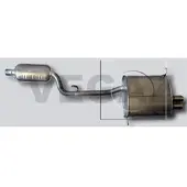 VEGAZ BS-288 Endschalldämpfer für BMW Z3 Roadster (E36) Auspuff