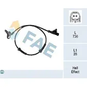 FAE ABS Sensor Raddrehzahl Hinten Links für NISSAN MICRA III (K12) 78328