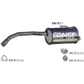 ERNST Endschalldämpfer 550031 für FORD FIAT