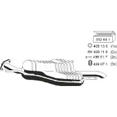 ERNST 052160 Endschalldämpfer für OPEL Astra G CC (T98) Auspuff