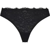 Hunkemoller String Marine Schwarz