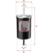 Sofima Kraftstofffilter S 1747 B für VOLVO V70 II (285) Filtereinsatz