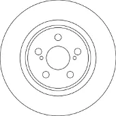 TRW Bremsscheibe DF4641, 1 Stück