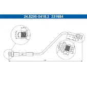 Ate 24.5298-0418.3 Bremsschlauch
