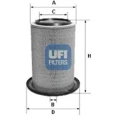 Ufi Luftfilter 27a2400 298mm für RENAULT TRUCKS