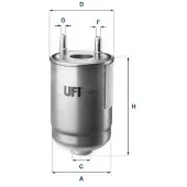 Ufi Kraftstofffilter 24.187.00