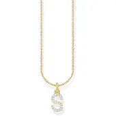 Thomas Sabo KE2258-414-14-L45V Damen-Kette Buchstabe S Goldfarben