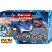 Carrera GO!!! Sonic the Hedgehog Rennen-Spiel 4, 3m - Sonic & Shadow Fahrzeuge + Handregler