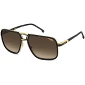 Carrera 207560 Herren-Sonnenbrille Vollrand Eckig Metall-Gestell, schwarz