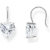 Thomas Sabo H2288-051-14 Damen-Ohrhänger mit weißem Zirkonia-Herz Silber