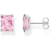 Thomas Sabo H2201-051-9 Damen-Ohrstecker Ohrringe Pinkfarbener Stein
