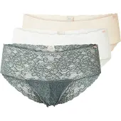 Dorina Slip "Lana" 3er Pack, florale Spitze