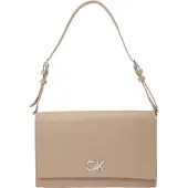 Calvin Klein Handtasche Ck Elongated Shoulder Bag_Mono K60K613139 Beige