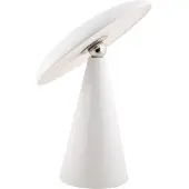Present Time - Tischleuchte Phoebe Led - Weiß - Ø23cm Tischlampe - Nachttischlampe, Wohnzimmer, Schlafzimmer