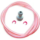 Ich-zapfe Bierschlauch John Guest komplett - 3/8" und 5/8" Aufschraub-Verbinder