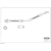 CORTECO Bremsschlauch [Hersteller-Nr. 49387017] für Toyota