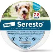Seresto Halsband für Hunde bis 8 kg gegen Zecken und Flöhe