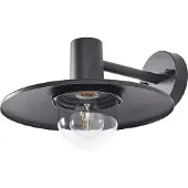 Beliani Außenwandleuchte Schwarz aus Metall Außenbeleuchtung Gartenbeleuchtung Wandlampe Outdoor Modernes Design für Garten