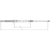 Textar Seilzug, Feststellbremse 44006700