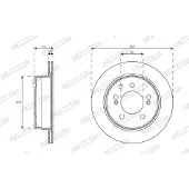 FERODO Bremsscheibe [Hersteller-Nr. DDF1772] für Ssangyong
