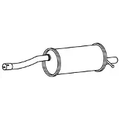 VEGAZ Endschalldämpfer DACIA RS-495 200103945R Endtopf,Auspuff Endtopf,Nachschalldämpfer,ESD