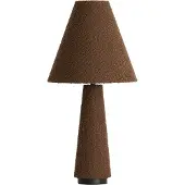 Light & Living Tischlampe Devia Ø 30cm – bouclé – braun