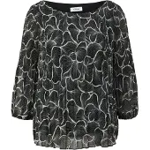 s.Oliver BLACK LABEL Bluse Damen schwarz gemustert, 36 728040-0001-00360