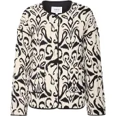 B.young BYDelight Damen Steppjacke Übergangsjacke Jacke mit Eingrifftaschen Druckknöpfen abgerundetem Saum Oversize