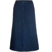 Ulla Popken Jeansrock in dark blue denim | Gr.: 62/64