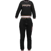 Tom Barron Trainingsanzug Tracksuit With Fashion Print in black | Gr.: L