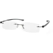 Eschenbach 2913-220, Kunststoff, Unisex, Rechteck, Randlos, Kunststoff, Anthrazit