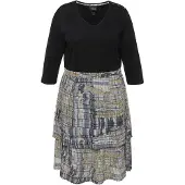 Ulla Popken Kleid in schwarz | Gr.: 42-44
