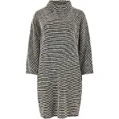 Apricot Strickkleid "Boucle Cocoon Dress" mit Mock Neck