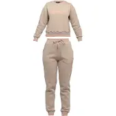Tom Barron Trainingsanzug Tracksuit With Fashion Print in BRAUN | Gr.: XS