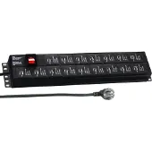 EFB Elektronik 2HE Steckdosenl.32 USB A mit Schalter
