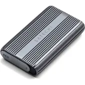 Satechi USB4 NVMe SSD Pro, SSD-Gehäuse, M.2, 40 Gbit/s, USB Anschluss, Grau, Transparent