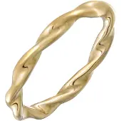 Elli Ring Brass Twisted in Gold | Gr.: 54
