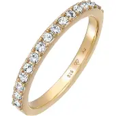 Elli Ring 925 Sterling Silber in Gold | Gr.: 56