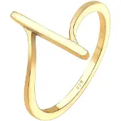 Elli Ring Bandring Geo Formen Cool Basic Minimal 925 Silber Elli Gold