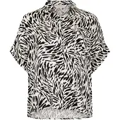 Apricot Klassische Bluse "Printed Turn Up Sleeve Shirt" 1 mit aufgesetzter Tasche