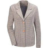 Goldner Indoorjacke aus strukturiertem Jersey in hellbeige / gemustert | Gr.: 42