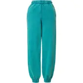 Urban Classics Damenhose , High-Waist-Jogginghose, stonewashed, wassergrün - XXL