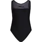 Karl Lagerfeld Karl Signature Rio Swimsuit Black Größe: S | Badeanzüge Outlet | Damen | Schwarz