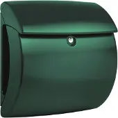 Burg wachter Briefkasten "Kiel 886 GR", mit separatem Zeitungsfach, aus Kunststoff